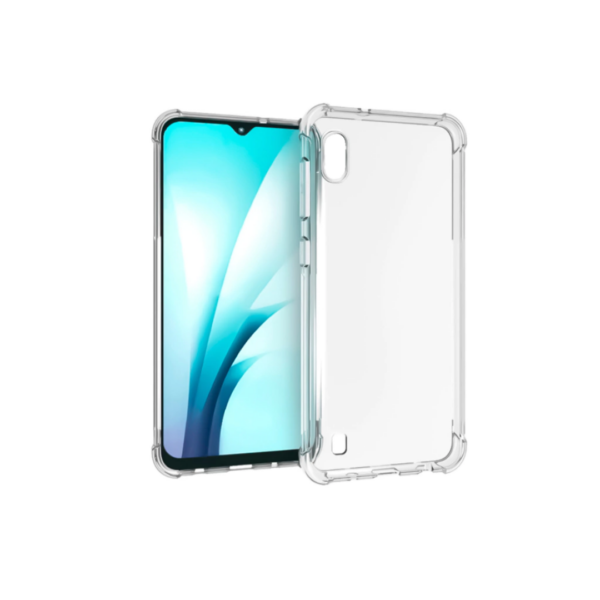 Capa em Silicone Transparente Com Proteção de Câmera Para Samsung Galaxy A10