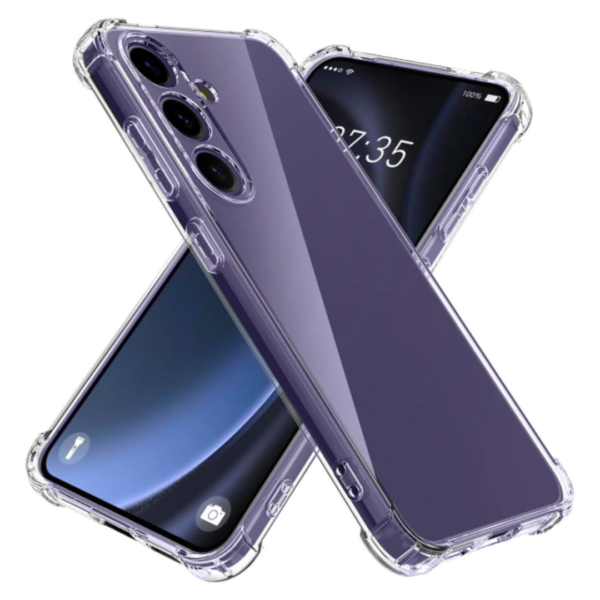 Capa Compatível com Galaxy S24 Plus Transparente com Proteção de Câmera
