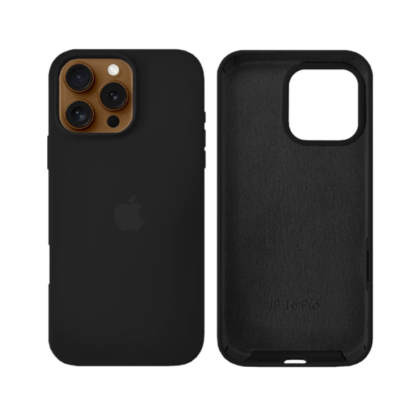 Capinha para iPhone 16 Pro em Silicone com Interior Aveludado